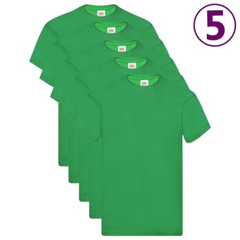 Fruit of the Loom Oryginalne T-shirty, 5 szt., zielone, XXL, bawełna - FRUIT OF THE LOOM