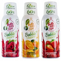 FruttaMax Koncentraty do Saturatora Syropy Owocowe Malina + Pomarańcza + Truskawka