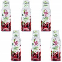 FruttaMax Koncentraty do Saturatora Syropy Owocowe Wiśnia Light bez Cukru, 6x 500 ml.