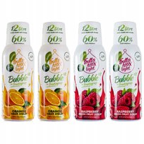 FruttaMax Zestaw 4 syropów 2x Pomarańcza + 2x Malina