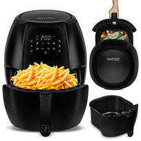 FRYTKOWNICA BEZTŁUSZCZOWA 7,7 L FRYTOWNICA 1800W DUŻA ZMYWARKA AIRFRYER