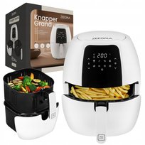 FRYTKOWNICA BEZTŁUSZCZOWA AIR FRYER 7,7 L FRYTOWNICA MOCNA 1800W DUŻA BIAŁA