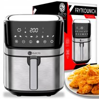 FRYTKOWNICA BEZTŁUSZCZOWA AIR FRYER FRYTOWNICA DUŻA 8L 1800W DUŻA MISA XL