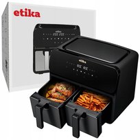 FRYTKOWNICA BEZTŁUSZCZOWA AIR FRYER FRYTOWNICA DWUKOMOROWA 9L 1700W DUŻA XL