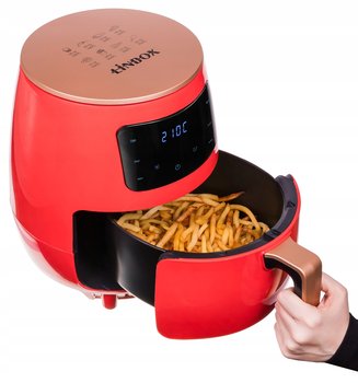 Frytkownica Beztłuszczowa Air Fryer Linbox Czerwona Polskie Menu - Linbox