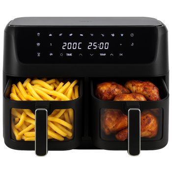 Frytkownica Beztłuszczowa AirFryer Adler AD6324 - 11L, 2700W, 2 kosze, LED, 8 programów automatycznych, zdrowe smażenie bez oleju - Adler