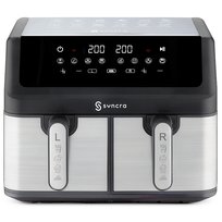 Frytkownica Beztłuszczowa Dwukomorowa Air Fryer 10l Frytownica Podwójna Lcd
