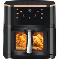 FRYTKOWNICA BEZTŁUSZCZOWA FRYTOWNICA AIR FRYER DUŻA DO PIECZENIA 1400W 10L