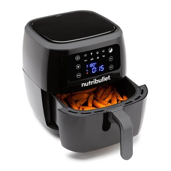 Frytkownica beztłuszczowa NUTRIBULLET NBA071B - 7l czarna air fryer 1800W konwekcja 360° dotykowy panel 8 programów - NutriBullet