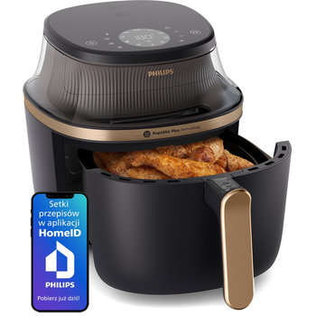 Frytkownica beztłuszczowa PHILIPS NA342/00 - 7,2 l RapidAir Plus ekran dotykowy 16 funkcji okienko XXL zdrowe gotowanie dla rodziny - Philips