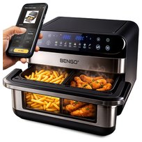 Frytkownica beztłuszczowa RODZINNA dual AIRFRYER 10L 2800W WiFi Tuya Smart BENGO