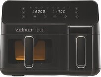 Frytkownica beztłuszczowa Zelmer ZAF9000 Dual 2700W 9l 8 programów Timer