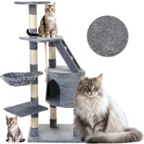 Funfit Home&Office, Drapak dla kota, 5 poziomów wysokości, szary