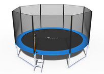 FUNFIT, Trampolina ogrodowa z siatką zewnętrzną i drabinką, 14 FT/435 cm