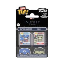 Funko, Funko Bitty POP! Multi-pack,SUPERBOHATEROWIE, Figurka Kolekcjonerska, Marvel's Infinity Saga, Captain America & Hulk (2-pack)