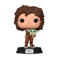 Funko, Funko POP!, SCI-FI, Figurka Kolekcjonerska, The Mandalorian,Peli Motto w/Grogu