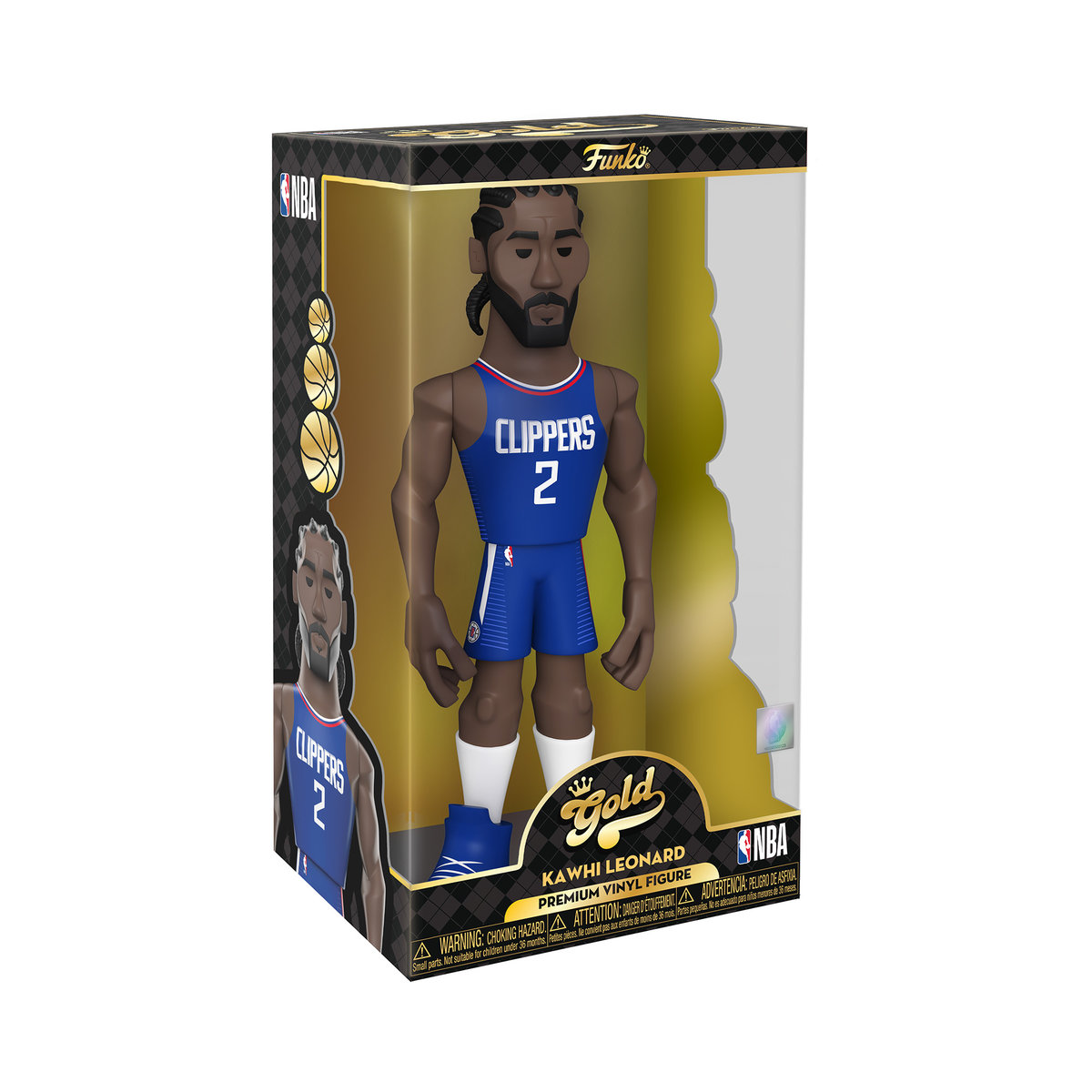 Zdjęcia - Figurka / zabawka transformująca Funko Gold, figurka kolekcjonerska, NBA, Clippers Kawhi Leonard, 12' 