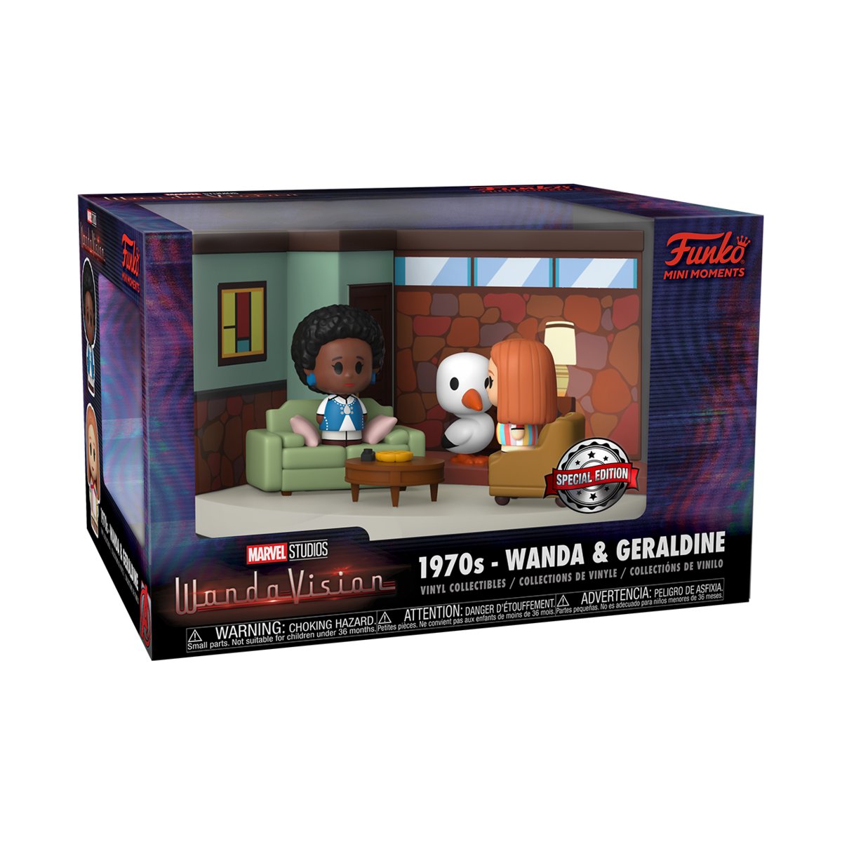 Wanda Vision Pack de 2 POP! Movie Moments Wanda VS Agatha Special Edition Vinyl Figure 10cm N°1075