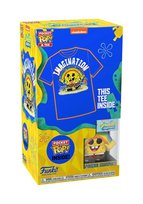 Funko Pocket POP! & Tee: Spongebob Kanciastoporty - SB z tęczą - dla dzieci i dzieci - duże - (L) - Spongebob Kanciastoporty - T-shirt - Ubrania z kolekcjonerską winylową minifigurką - Pomysł na Funko