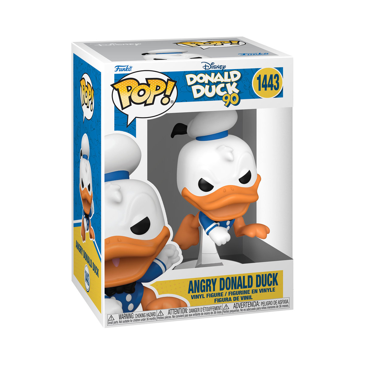 Zdjęcia - Figurka / zabawka transformująca Funko POP! Disney, figurka kolekcjonerska, 90th, Angry Donald Duck, 1443 