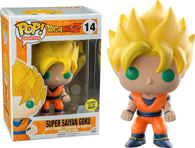 Funko Pop Goku Super Saiyan 14 – Métallique, Lootcrate Exclusive