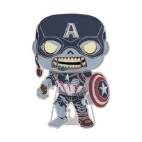 Funko Pop! Duża emaliowana przypinka MARVEL: Marvel - Kapitan Ameryka - co jeśli - ZOMBIE CAPTAIN AMERICA - Marvel co jeśli emaliowane szpilki