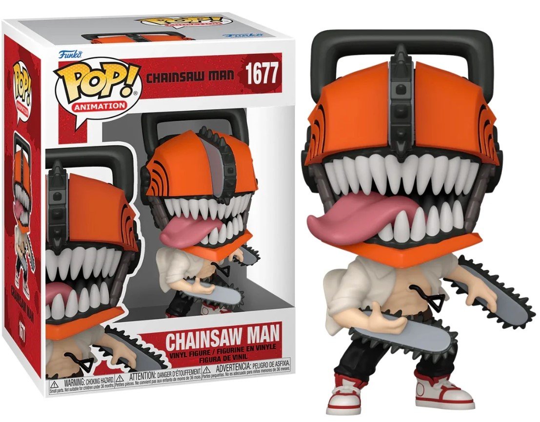 Chainsaw Man POP! & Tee Box Chainsaw Man Leaping Size S Funko