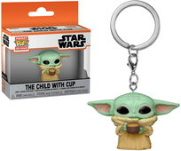 Funko POP, Figurka kolekcjonerska, Keychain Star Wars The Mandalorian The Child w/Cup Funko