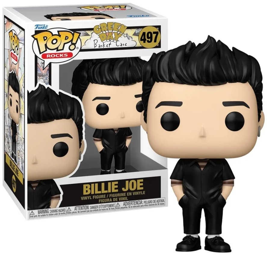 funko pop! green day rocks 497 billie joe (basket case)