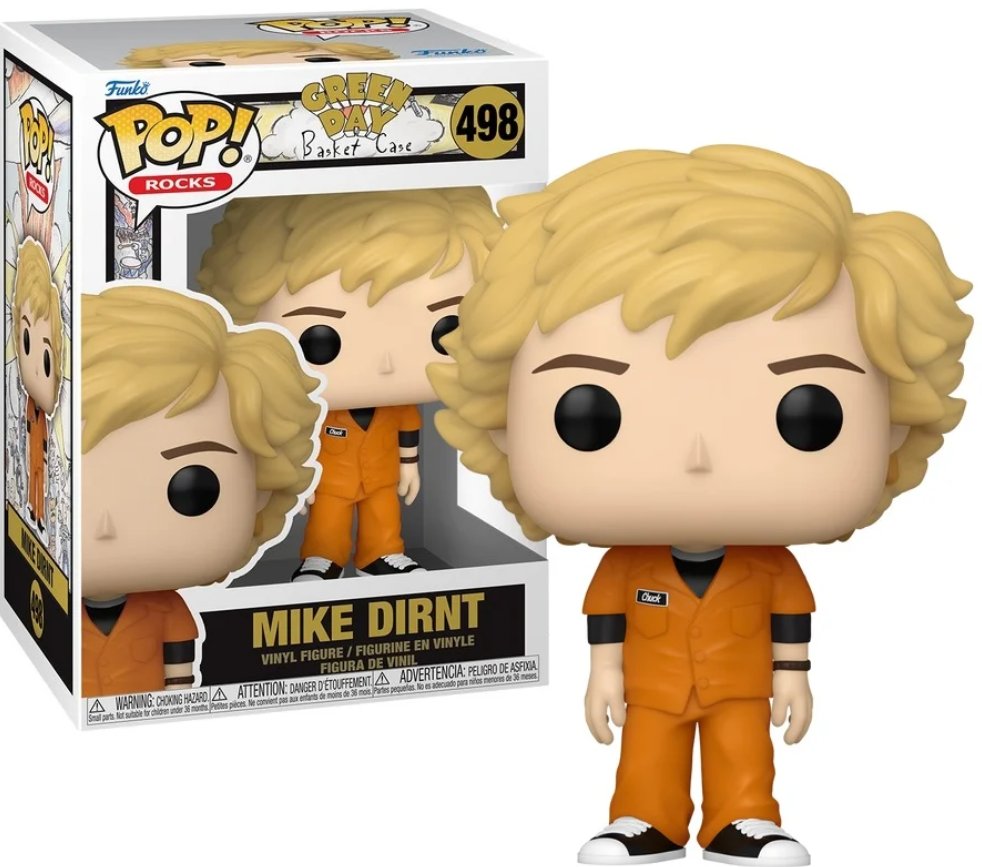 funko pop! green day rocks 498 mike dirnt (basket case)