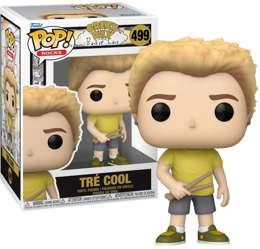 funko pop! green day rocks 499 tre cool (basket case)
