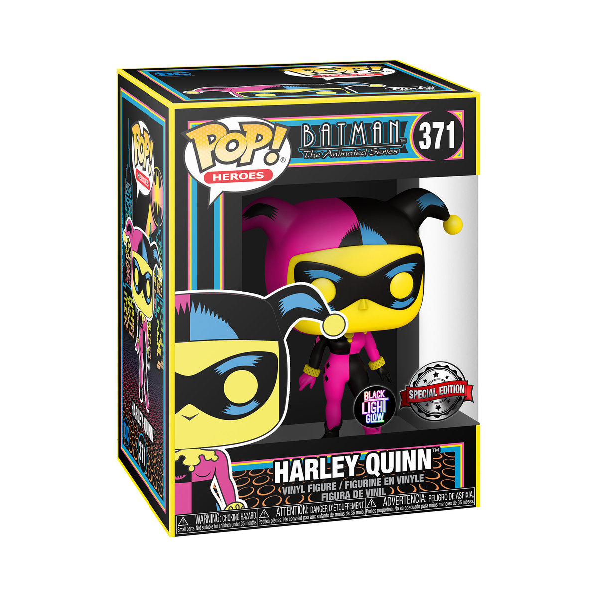 Funko POP! Heroes, figurka kolekcjonerska, Batman, Harley Quinn, Glow, 371