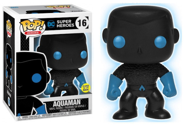Funko POP! Heroes, figurka kolekcjonerskie, Dc Super Heroes, Aquaman, Glow, 16