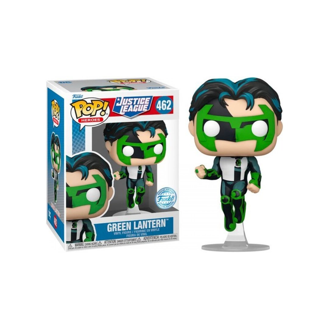 Funko Pop! Silver Como Green Lantern – Figura De Vinilo De 9.5 Cm – Exclusiva De Justice League Y Sonic – Coleccionable Oficial