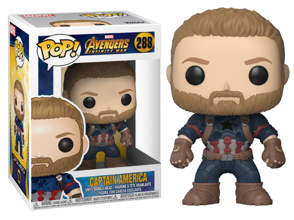 Funko POP! Marvel, figurka kolekcjonerska, Avengers Infinity War, Captain America, 288