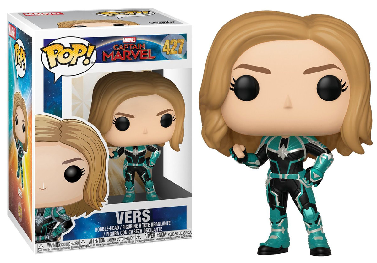 Funko POP! Marvel, figurka kolekcjonerska, Captain Marvel, Vers, 427