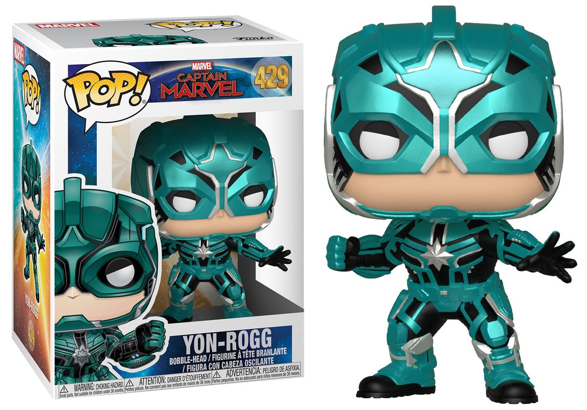 Funko POP! Marvel, figurka kolekcjonerska, Captain Marvel, Yon-Rogg, 429