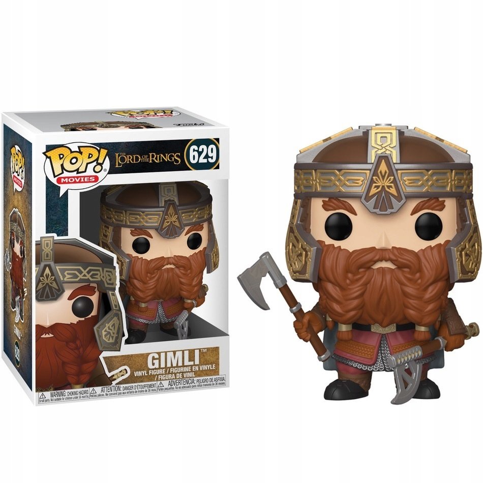 Funko POP! Movies, figurka kolekcjonerska, Władca Pierścieni, Gimli, 629