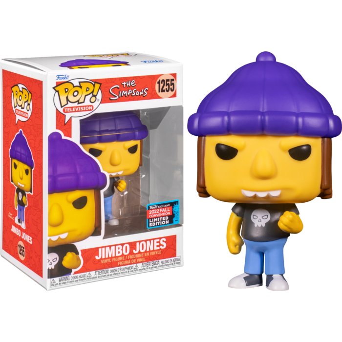 Funko Pop! Jimbo Jones N°1255 - Les Simpson - NYCC 2022 - Édition Limitée - NEUF