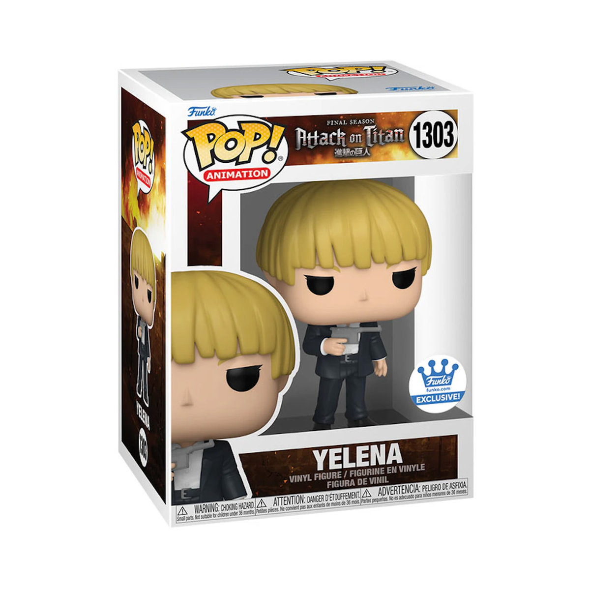 Funko Ataque a los Titanes Temporada Final Yelena Exclusive Pop 1303