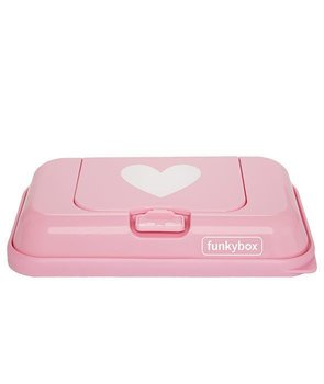 Funkybox, Pojemnik na chusteczki, To Go, Heart, Pink/White - Funybox