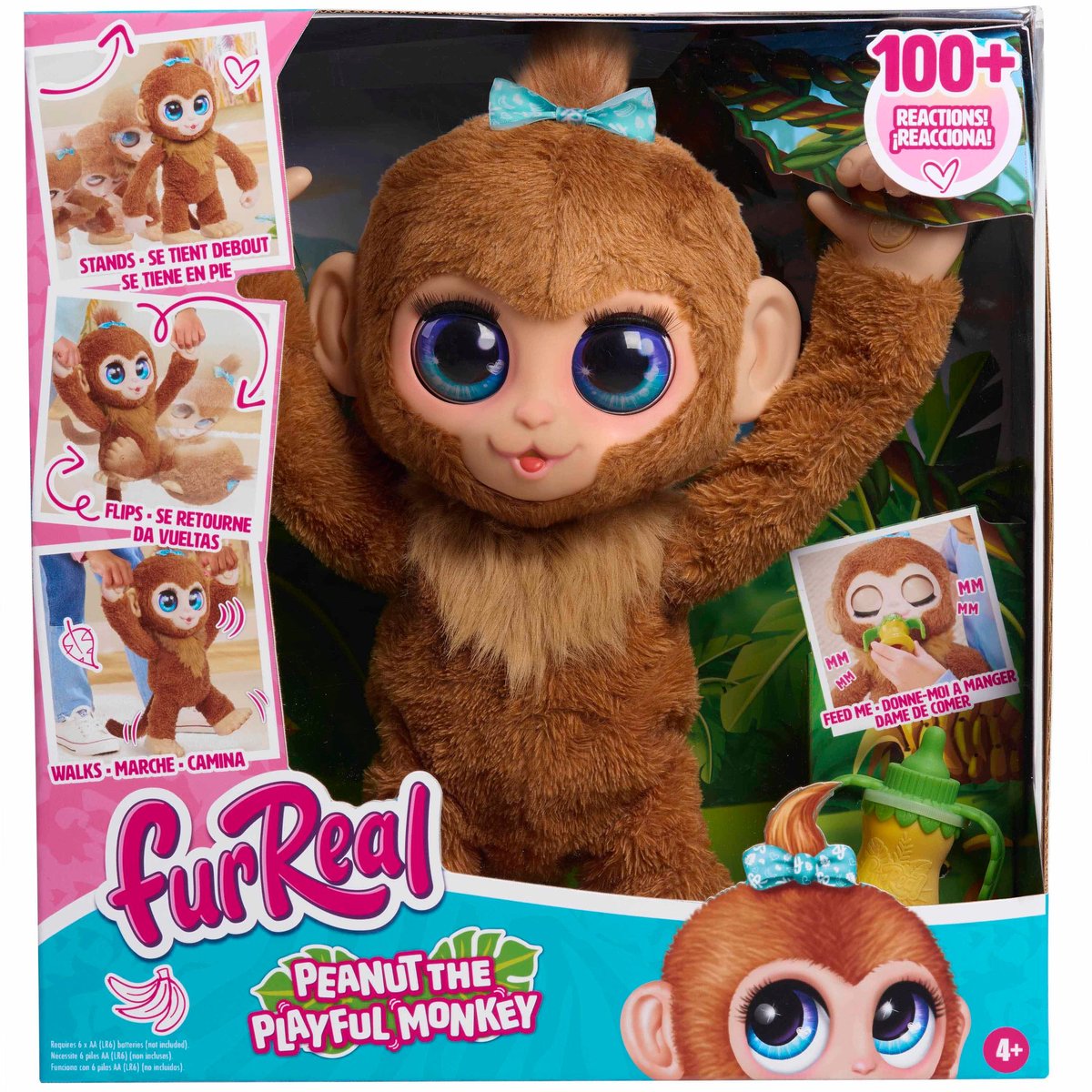 FurReal Sam Le Bronto Glouton – Dino Animatronique Interactif, Peluche Réactive Pour Enfants Dès 4 Ans