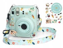 Futerał Etui Case Pokrowiec Do Fujifilm Instax Mini 12 + Naklejki / Wakacyjny Czas