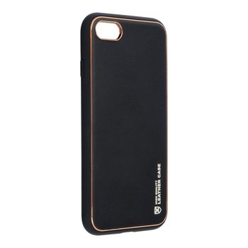 Futerał Forcell LEATHER Case skórzany do IPHONE 7 / 8 / SE 2020 czarny - Forcell