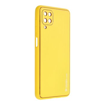 Futerał Forcell LEATHER Case skórzany do SAMSUNG Galaxy A22 5G żółty - Forcell