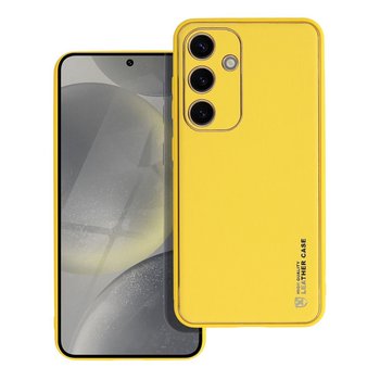 Futerał LEATHER Case skórzany do SAMSUNG Galaxy S24 żółty - Inny producent
