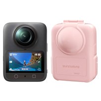 FUTERAŁ MINI CASE ETUI OCHRONNE PÓŁOTWARTE DO PRZECHOWYWANIA DJI OSMO 360 - RÓŻOWE