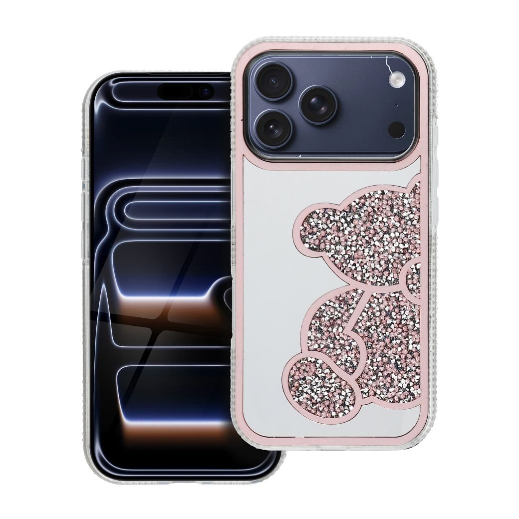 Futerał TEDDY BEAR do IPHONE 17 Pro różowy
