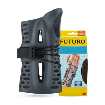 Futuro, wodoodporny stabilizator nadgarstka, prawa ręka, rozmiar S/M, szary, 1 sztuka - Futuro