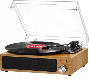 FYDEE Gramofon Retro Bluetooth 3 Prędkości AUX Głośniki Stereo Naturalny - Inny producent